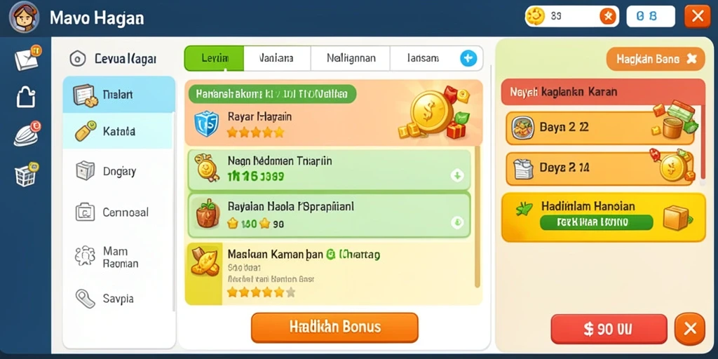 Tampilan antarmuka yang menarik dan user-friendly.