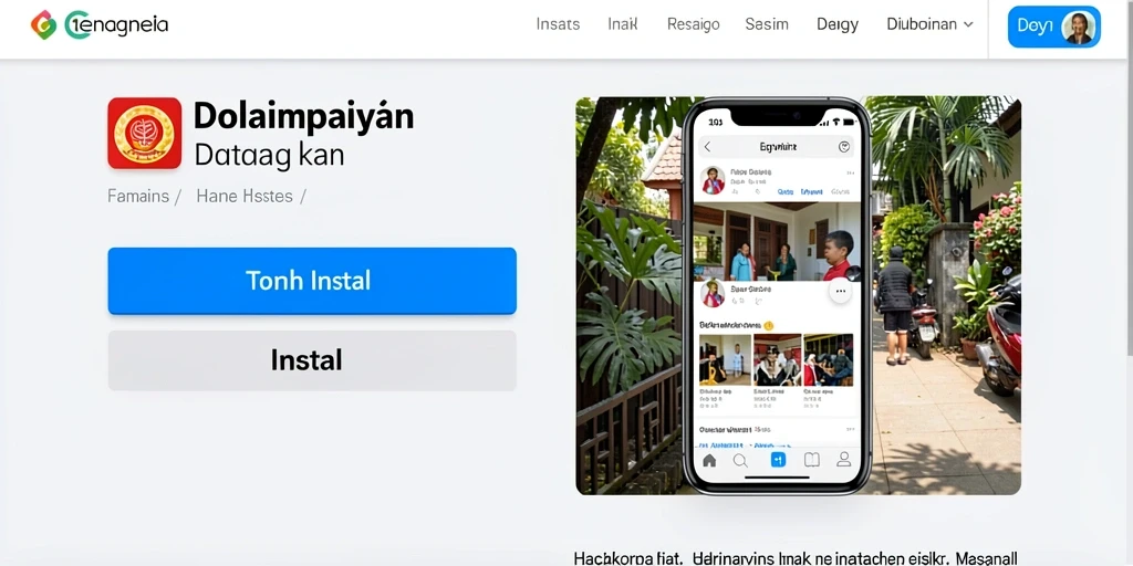 Tampilan awal aplikasi yang menarik dan user-friendly.